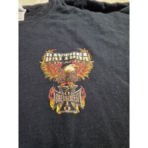 Daytona Beach 2010 Biketoberfest Gildan Men's Size Xl Black Short Sleeve T-Shirt